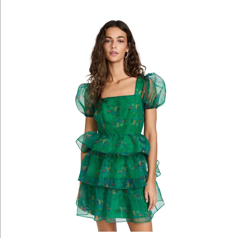 HVN Mimi Tiered Mini Dress